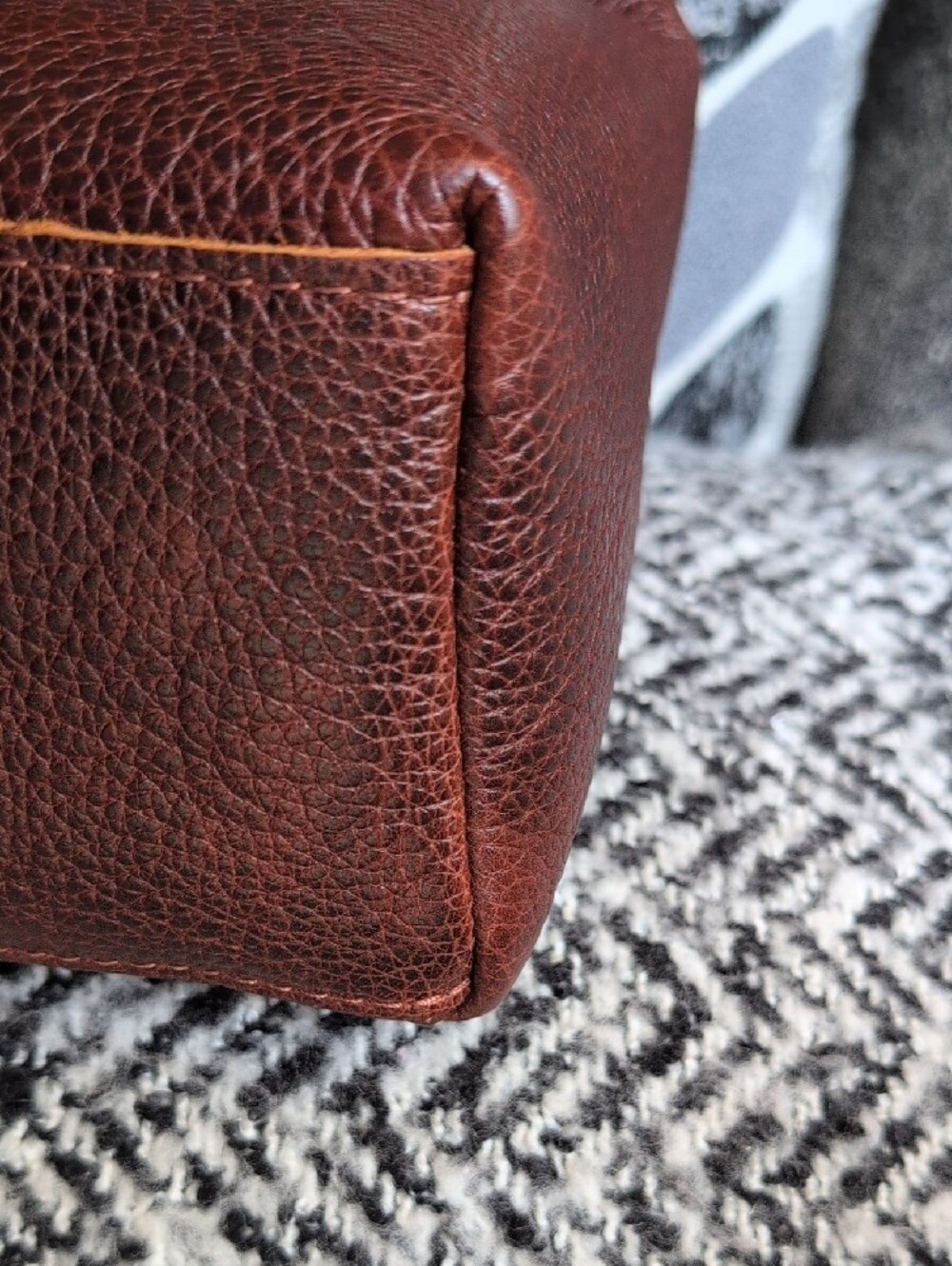 Portland Leather Nutmeg Large Naomi Shoulder Bag Euc - Picture 7 of 13